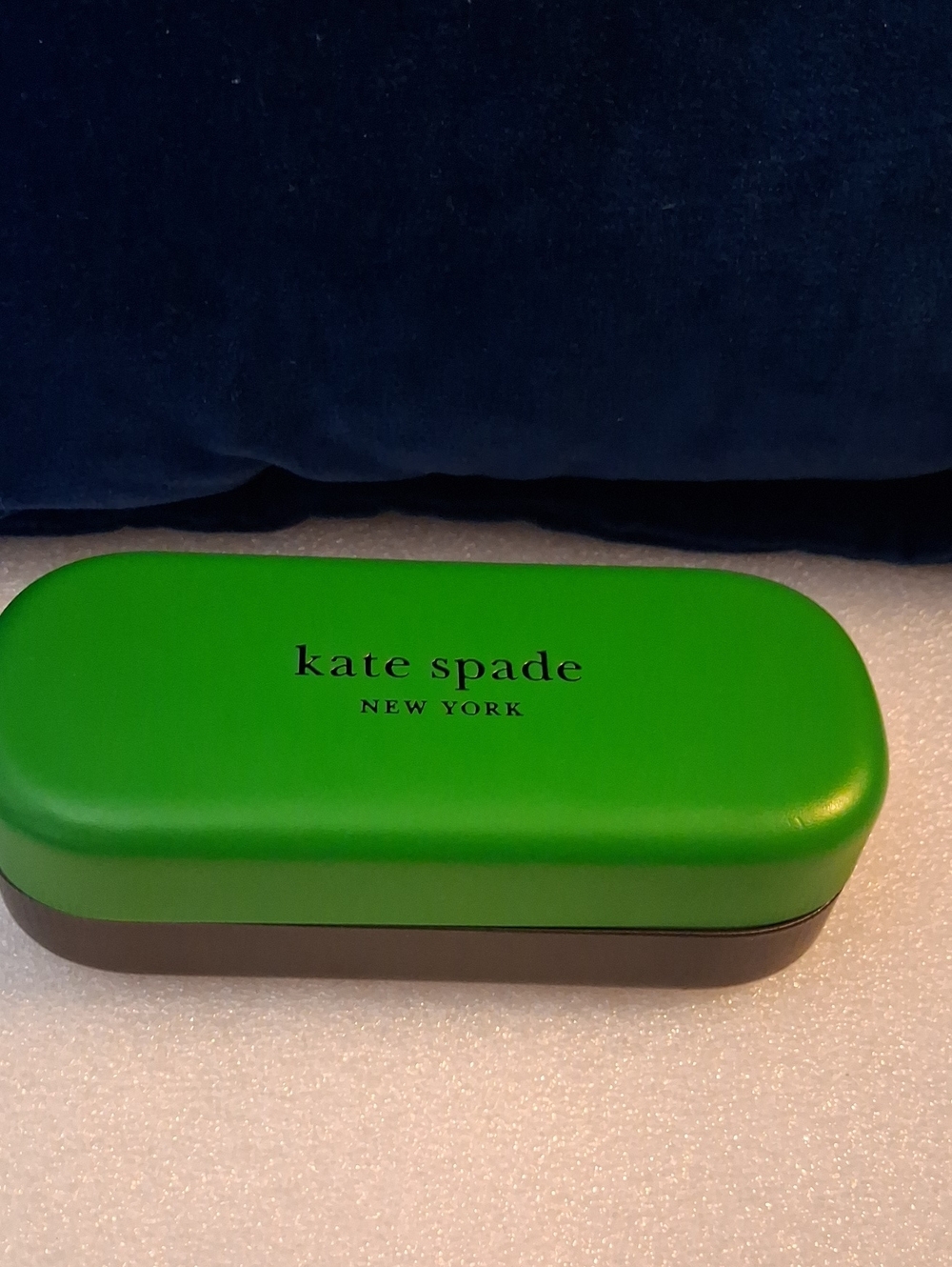 kate spade Green and Brown Hard Shell Eyewear Case